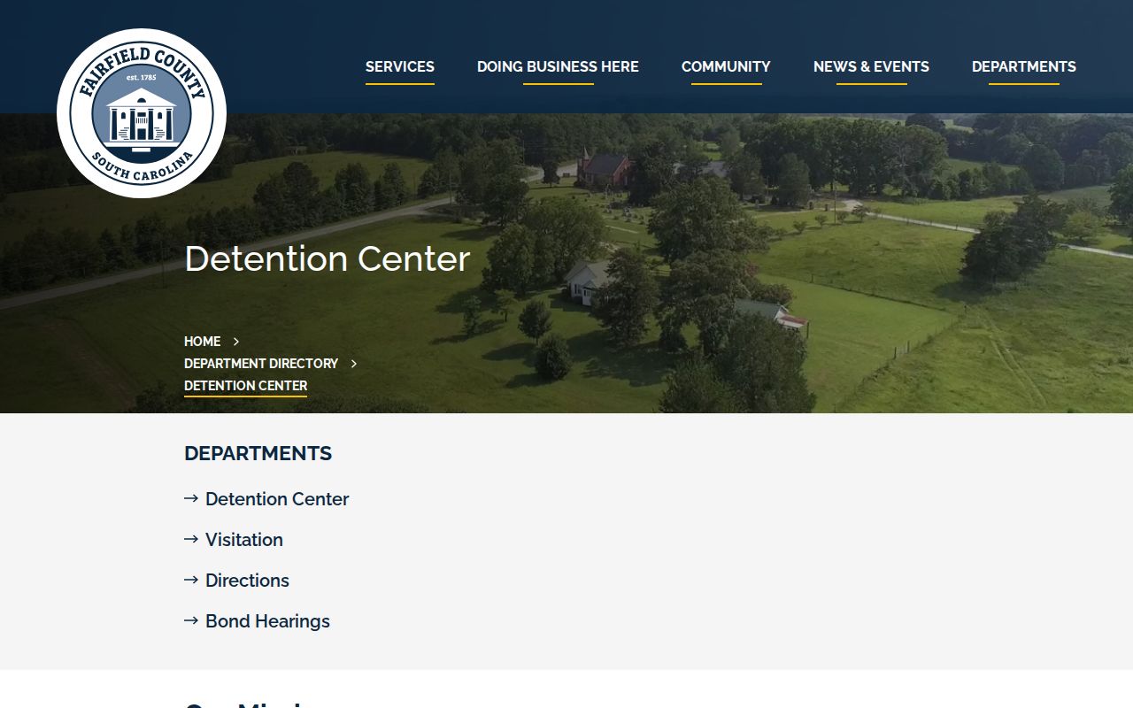Herman W. Young Fairfield County Detention Center release contacts